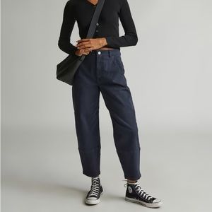 NWOT Everlane Utility Barrel Pants in Navy